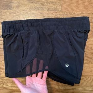 Lululemon running shorts with mesh on side (Size 8)